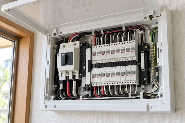 築35年の住宅の分電盤の交換のイメージ(AI生成)