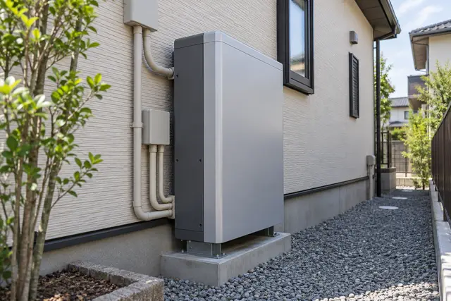 停電に備えた全負荷型蓄電池の設置のイメージ（AI生成）